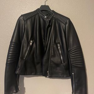 women ZARA leather jacket